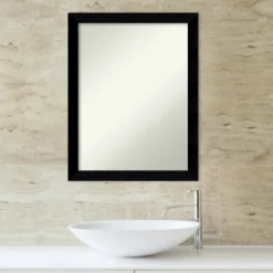 Amanti Art Black Museum Matte Black Wood Bathroom Wall Mirror -Amanti Art Shop GUEST 82ab1f70 ce93 4c28 b01a b8bb783a850c