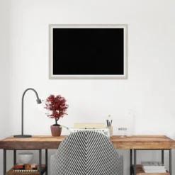 Amanti Art 26" x 18" Two Tone Silver Wood Framed Cork Bulletin Board -Amanti Art Shop GUEST 82c5b2c1 0f19 4f7d 8427 48c5b432e024