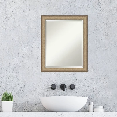 Amanti Art Elegant Brushed Framed Bathroom Vanity Wall Mirror 6 Amanti Art Elegant Brushed Framed Bathroom Vanity Wall Mirror - Image 4