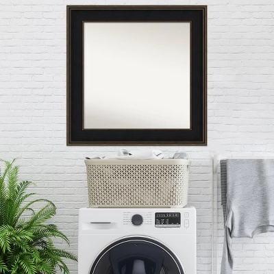 Amanti Art Mezzanine Espresso Wood Wall Mirror - 34" x 34" Real Wood Frame 10 Amanti Art Mezzanine Espresso Wood Wall Mirror - 34" x 34" Real Wood Frame - Image 8