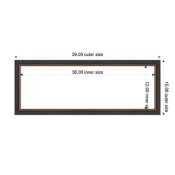 Amanti Art Ashton Black 15x39 Framed Magnetic Dry Erase Board -Amanti Art Shop GUEST 8311c141 dbfe 4993 b405 88f43afd4fde