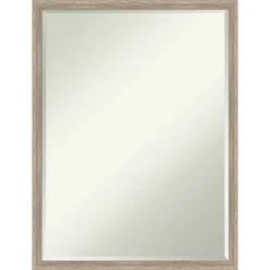 Amanti Art Hardwood Wedge Petite Bevel Wood Bathroom Wall Mirror - Chocolate Brown -Amanti Art Shop GUEST 833e001e 5038 4cf3 8f91 1ca5151899ea