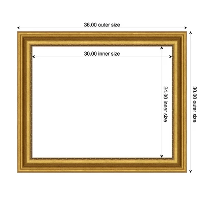 Amanti Art Parlor Gold Framed Magnetic Dry Erase Board 5 Amanti Art Parlor Gold Framed Magnetic Dry Erase Board - Image 3