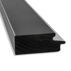 Amanti Art Eva Black & Silver Non-Beveled Bathroom Wall Mirror - 42" x 30"