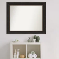 Amanti Art Accent Bronze Non-Beveled Bathroom Wall Mirror -Amanti Art Shop GUEST 85189ee0 5a81 4e0d 9321 69737d4d3baf