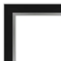 30" X 66" Non-Beveled Eva Black Silver Full Length Floor Leaner Mirror - Amanti Art -Amanti Art Shop GUEST 85efa1d8 041f 4e76 9ea9 ccb655cee368 1