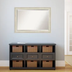 41" X 29" Regal Birch Framed Wall Mirror Cream - Amanti Art -Amanti Art Shop GUEST 865d470f 1491 4f27 a0cb 31c3a639da39