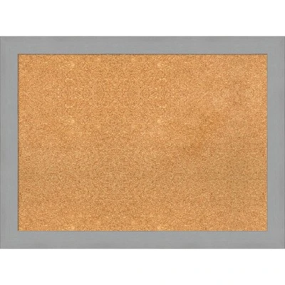 Amanti Art Brushed Nickel Framed Corkboard - Natural Cork Bulletin Board 7 Amanti Art Brushed Nickel Framed Corkboard - Natural Cork Bulletin Board - Image 5