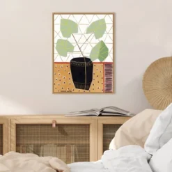 Amanti Art Gold Tablecloth 5 by Marisa Anon - 18" x 24" Framed Canvas Wall Art -Amanti Art Shop GUEST 86c05c5b b095 481c 97cc 982d4bb06eb9