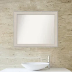 Amanti Art Cottage Wood Wall Mirror - White & Silver 33" x 27" 17 Amanti Art Cottage Wood Wall Mirror - White & Silver 33" x 27" -Amanti Art Shop GUEST 87747261 be58 47dd a2ea df35e352600e