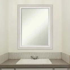 Amanti Art Trio White Wash Silver Petite Bevel Bathroom Wall Mirror -Amanti Art Shop GUEST 87879295 21a4 401d 9b74 aebdf2556f62