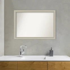 Amanti Art Romano Silver Narrow Wood Bathroom Wall Mirror - 40" x 28" 16 Amanti Art Romano Silver Narrow Wood Bathroom Wall Mirror - 40" x 28" -Amanti Art Shop GUEST 879f40a2 8c9a 4a0a ba71 b2a693a174f5