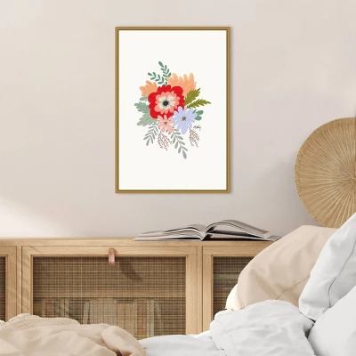 Amanti Art Spring Flowers by Annie Bailey 16" x 23" Framed Canvas Wall Art 7 Amanti Art Spring Flowers by Annie Bailey 16" x 23" Framed Canvas Wall Art - Image 5