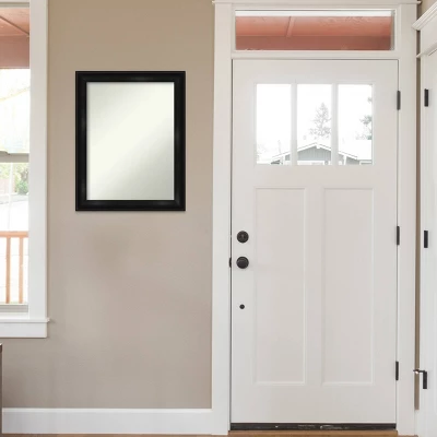 Amanti Art 22" x 28" Grand Black Narrow Non-Beveled Wall Mirror 9 Amanti Art 22" x 28" Grand Black Narrow Non-Beveled Wall Mirror - Image 7