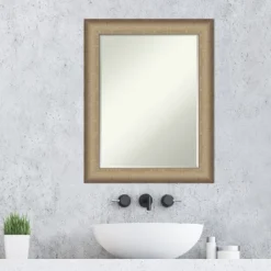 Amanti Art Elegant Brushed Bronze Petite Bevel Bathroom Wall Mirror -Amanti Art Shop GUEST 8816fff1 d32c 4bdf 9b64 56853c5a8693