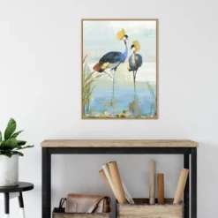 Amanti Art Heron Pairing by Aimee Wilson Framed Canvas Wall Art -Amanti Art Shop GUEST 883b9764 f399 4e90 ace2 57d545c134a2