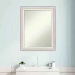 Amanti Art Trio White Wash Silver Bathroom Wall Mirror, 23" x 29" 16 Amanti Art Trio White Wash Silver Bathroom Wall Mirror, 23" x 29" -Amanti Art Shop GUEST 8855d634 5cfd 4f17 bbaf 5ff45729fa33