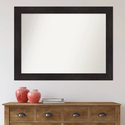 Amanti Art 44"x33" Non-Beveled Espresso Wall Mirror: Modern Decor, Includes Mounting Hardware 9 Amanti Art 44"x33" Non-Beveled Espresso Wall Mirror: Modern Decor, Includes Mounting Hardware - Image 7