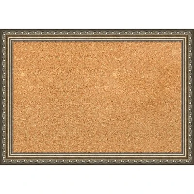 Amanti Art Parisian Silver Wood Framed Corkboard, Grey Cork 9 Amanti Art Parisian Silver Wood Framed Corkboard, Grey Cork - Image 7
