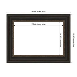 Amanti Art Accent Bronze Framed Magnetic Dry Erase Board, 25 x 19 Inches -Amanti Art Shop GUEST 88d04a50 c496 4128 a4e1 b0a1860a00e5