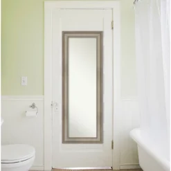 Amanti Art Mezzanine Antique Silver Narrow Full-Length Wood Door Mirror -Amanti Art Shop GUEST 8914c449 1bce 4a2f b44d 468da717aaf6