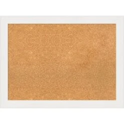 Amanti Art Vanity White Narrow Framed Corkboard - Natural Cork Bulletin Board -Amanti Art Shop GUEST 89c45095 0187 4541 a6d1 84d5046e1898