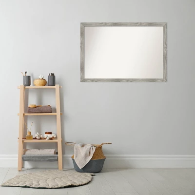 Amanti Art Dove Greywash Square Non-Beveled Bathroom Wall Mirror - 39" x 27" 8 Amanti Art Dove Greywash Square Non-Beveled Bathroom Wall Mirror - 39" x 27" - Image 6