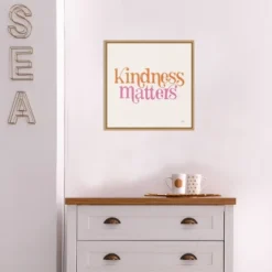 Amanti Art Kindness Matters by Laura Marshall Framed Canvas Wall Art, 16x16 -Amanti Art Shop GUEST 8a639a5b cccd 4ef0 b747 21dcd8176cf2