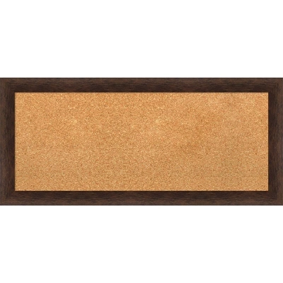 Amanti Art Warm Walnut Framed Natural Cork Board - 33" x 15" Wall Mounted Bulletin Board 12 Amanti Art Warm Walnut Framed Natural Cork Board - 33" x 15" Wall Mounted Bulletin Board - Image 10