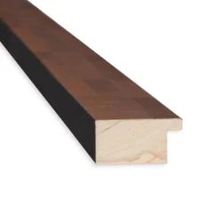 Amanti Art Fresco Light Pecan Wood Full Length Floor Leaner Mirror