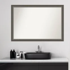 Amanti Art 39" x 27" Domus Wood Bathroom Wall Mirror - Dark Silver 14 Amanti Art 39" x 27" Domus Wood Bathroom Wall Mirror - Dark Silver -Amanti Art Shop GUEST 8ad42253 c9a1 4dda a668 94050508b8b4