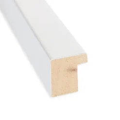 Amanti Art Svelte Silver 28" x 28" Non-Beveled Wood Bathroom Wall Mirror