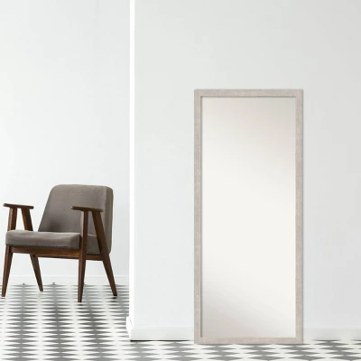 Amanti Art Marred Silver Wood Full Length Floor Leaner Mirror, 27" x 63" 10 Amanti Art Marred Silver Wood Full Length Floor Leaner Mirror, 27" x 63" - Image 8