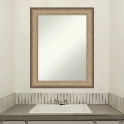 Amanti Art Elegant Brushed Bronze Non-Beveled Bathroom Wall Mirror - 23" x 29" 10 Amanti Art Elegant Brushed Bronze Non-Beveled Bathroom Wall Mirror - 23" x 29" - Image 8