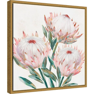 Amanti Art King Protea II by Isabelle Z - 16" x 16" Sylvie Gold Framed Canvas 3 Amanti Art King Protea II by Isabelle Z - 16" x 16" Sylvie Gold Framed Canvas