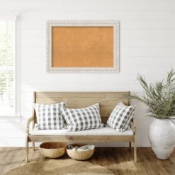 Amanti Art Opera Wood Framed Natural Cork Board - 42" x 30" Off-White Bulletin Board -Amanti Art Shop GUEST 8cbdbae5 9ec0 4a84 9d59 0fe02c84e00e