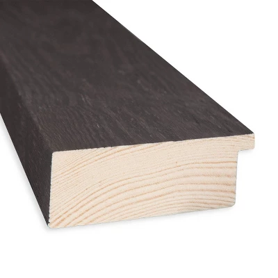 20" X 54" Non-Beveled Bridge Black Wood On The Door Mirror - Amanti Art 3 20" X 54" Non-Beveled Bridge Black Wood On The Door Mirror - Amanti Art