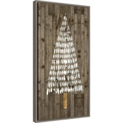 Amanti Art Wooded Whimsy II Tree Framed Canvas Wall Art by Grace Popp