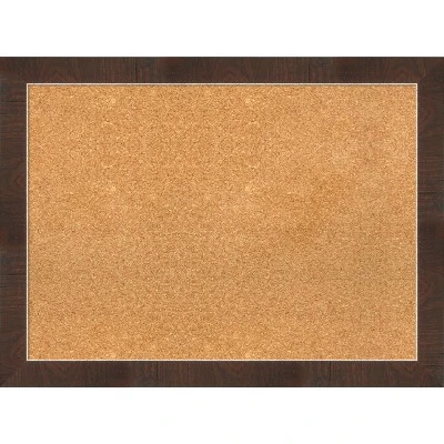 Amanti Art Wildwood Brown Narrow Framed Corkboard, Natural Cork 8 Amanti Art Wildwood Brown Narrow Framed Corkboard, Natural Cork - Image 6