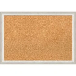 Amanti Art 26" x 18" Two Tone Silver Wood Framed Cork Bulletin Board -Amanti Art Shop GUEST 8edc5549 9c13 4121 a6a6 aa759f2c1cbe