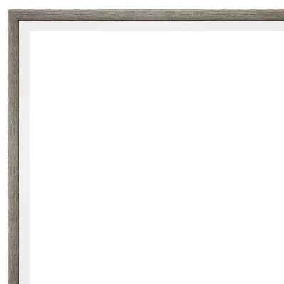 19" X 25" Non-Beveled Lucie Silver White Wood Wall Mirror - Amanti Art 4 19" X 25" Non-Beveled Lucie Silver White Wood Wall Mirror - Amanti Art - Image 2