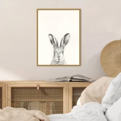 Amanti Art Victoria Borges Animal Mug I Rabbit Framed Canvas Wall Art, 18x24 Gold -Amanti Art Shop GUEST 8f69eea2 fc0d 4919 99b3 e96eb87e54ba