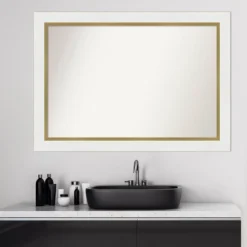 Amanti Art 41x29 Eva Bathroom Wall Mirror - White and Gold Frame 19 Amanti Art 41x29 Eva Bathroom Wall Mirror - White and Gold Frame -Amanti Art Shop GUEST 8f970dbe 21d3 488c 9cd2 7563b90e2c0b
