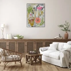 32" X 42" Tropical Blooms I By Maya Woods Framed Canvas Wall Art Print - Amanti Art -Amanti Art Shop GUEST 900f1cb1 82a5 40c8 8056 ada63aeb1cbf