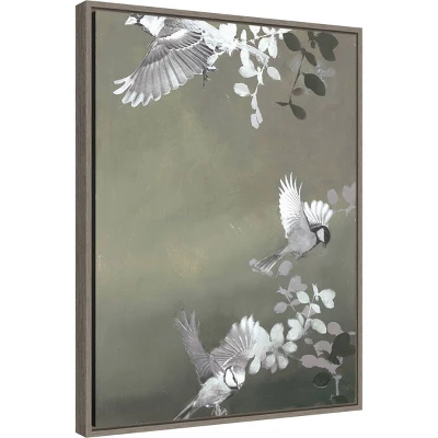 Amanti Art Bird 4 Framed Canvas Wall Art by Design Fabrikken - 18" x 24" 3 Amanti Art Bird 4 Framed Canvas Wall Art by Design Fabrikken - 18" x 24"