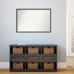 Amanti Art Eva Thin Black & Silver 38x26 Non-Beveled Wall Mirror 13 Amanti Art Eva Thin Black & Silver 38x26 Non-Beveled Wall Mirror -Amanti Art Shop GUEST 911fb92f eb70 48c4 85e9 6f0224857fb4 1