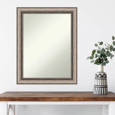 22" X 28" Non-Beveled Lyla Ornate Silver Wall Mirror - Amanti Art 9 22" X 28" Non-Beveled Lyla Ornate Silver Wall Mirror - Amanti Art - Image 7