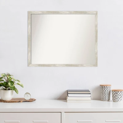 30" X 24" Non-Beveled Crackled Metallic Narrow Wall Mirror - Amanti Art 8 30" X 24" Non-Beveled Crackled Metallic Narrow Wall Mirror - Amanti Art - Image 6