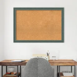 Amanti Art 39"x27" Upcycled Wood Framed Natural Cork Board - Teal/Gray 19 Amanti Art 39"x27" Upcycled Wood Framed Natural Cork Board - Teal/Gray -Amanti Art Shop GUEST 94946f7e deaa 4d4f 870e 13d6bfc116a5