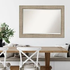 42" X 30" Beveled Trellis Silver Wood Wall Mirror - Amanti Art: Large Rectangular, No Assembly Required -Amanti Art Shop GUEST 94ca079c 9c08 4830 ae0f 08dad9385e4f